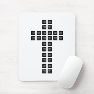 Creëer een kruispatroon met een Logo of Afbeelding Muismat