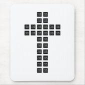 Creëer een kruispatroon met een Logo of Afbeelding Muismat (Voorkant)