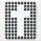 Creëer een kruispatroon met een Logo of Afbeelding Muismat (Voorkant)