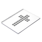 Creëer een kruispatroon met een Logo of Afbeelding Notitieboek (Linkerzijde)