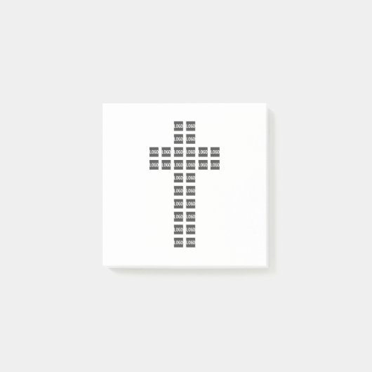 Creëer een kruispatroon met een Logo of Afbeelding Post-it® Notes (Voorkant)