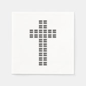 Creëer een kruispatroon met een Logo of Afbeelding Servet (Voorkant)