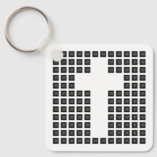 Creëer een kruispatroon met een Logo of Afbeelding Sleutelhanger (Voorkant)