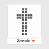 Creëer een kruispatroon met een Logo of Afbeelding Sticker (Vel)