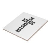 Creëer een kruispatroon met een Logo of Afbeelding Tegeltje (Zijkant)