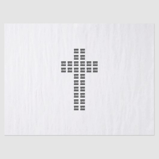 Creëer een kruispatroon met een Logo of Afbeelding Tissuepapier (Voorkant)