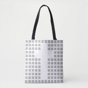 Creëer een kruispatroon met een Logo of Afbeelding Tote Bag
