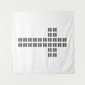 Creëer een kruispatroon met een Logo of Afbeelding Wandkleed (Voorkant (horizontaal))