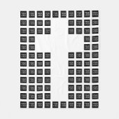Creëer een kruispatroon met elke Logo of Afbeeldin Fleece Deken (Voorkant)
