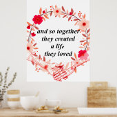 Creëer een leven samen poster (Keuken)