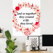 Creëer een leven samen poster (Thuiskantoor)
