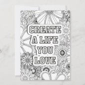 Creëer een leven waar je van houdt | Kleur je eige (Voorkant)