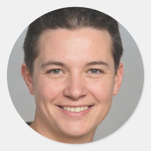 Creëer een leven waar je van houdt ronde sticker (Voorkant)