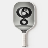 Creëer een logo met een vraagteken dat pickleball paddle (Voorkant)