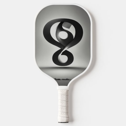 Creëer een logo met een vraagteken dat pickleball paddle (Voorkant)
