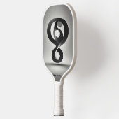 Creëer een logo met een vraagteken dat pickleball paddle (Links)