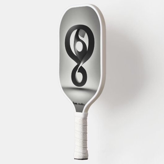 Creëer een logo met een vraagteken dat pickleball paddle (Links)