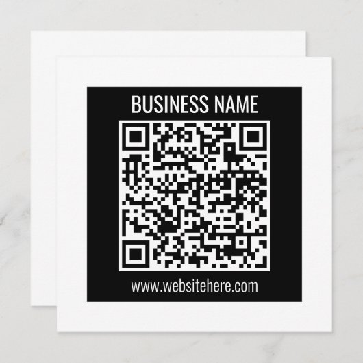 Creëer een moderne QR-code Kaart (Voorkant / Achterkant)