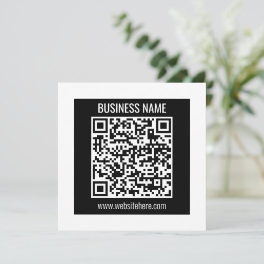 Creëer een moderne QR-code Kaart (Staand voorkant)