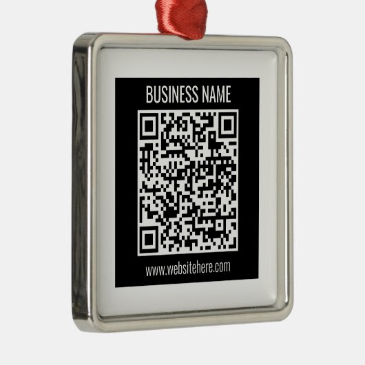Creëer een moderne QR-code Metalen Ornament (Rechts)