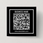 Creëer een moderne QR-code Vierkante Button 5,1 Cm (Voorkant)