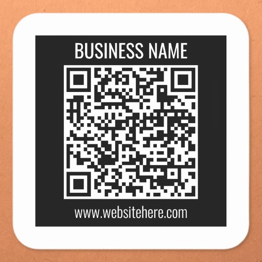 Creëer een moderne QR-code Vierkante Sticker