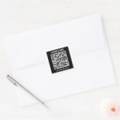 Creëer een moderne QR-code Vierkante Sticker (Envelop)