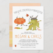 Creëer een Monster | Cute Monsters Baby shower (Voorkant / Achterkant)