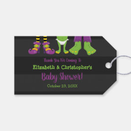 Creëer een Monster Halloween Baby shower Cadeaulabel