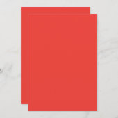 Creëer een opvallende rode achtergrond met witte r kaart (Voorkant / Achterkant)