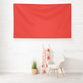 Creëer een opvallende rode achtergrond met witte r spandoek (Insitu)
