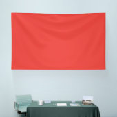 Creëer een opvallende rode achtergrond met witte r spandoek (Beurs)