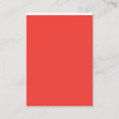 Creëer een opvallende rode achtergrond met witte r visitekaartje (Achterkant)