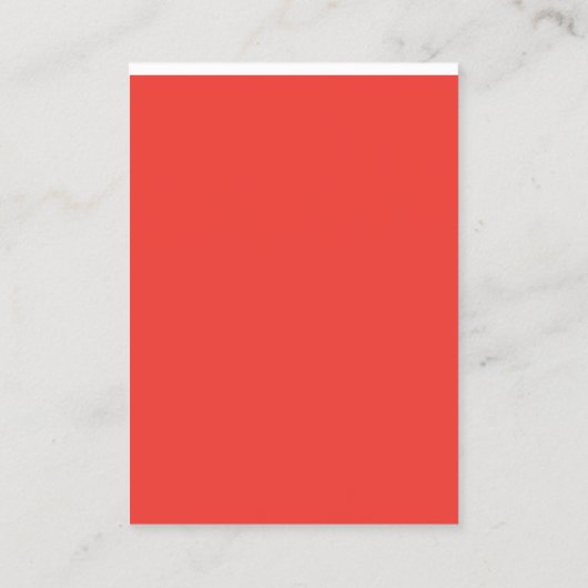 Creëer een opvallende rode achtergrond met witte r visitekaartje (Achterkant)