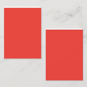 Creëer een opvallende rode achtergrond met witte r visitekaartje