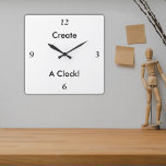 Creëer Een persoonlijke klok 2!<br><div class="desc">Add a touch of art to the time on your wall and make any room look better. Give a gift to a friend or loved one with a cherished picture. A stylish and useful way to display a favorite fotograaf. Choose one of three styles and shapes, whichever is to your...</div>