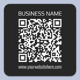 Creëer een QR-code direct met de URL van de websit Vierkante Sticker