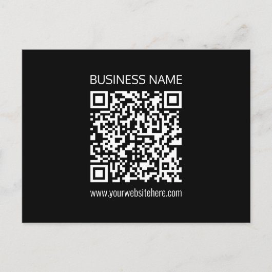 Creëer een QR-code direct met de URL van uw websit Briefkaart (Voorkant)