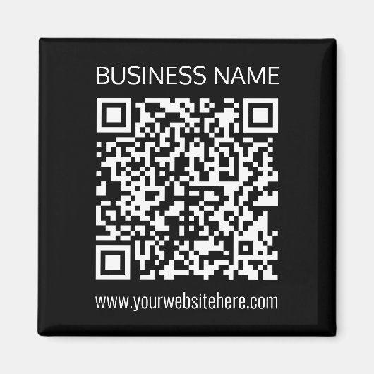Creëer een QR-code direct met de URL van uw websit Magneet (Voorkant)
