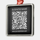 Creëer een QR-code direct met de URL van uw websit Metalen Ornament (Links)
