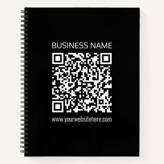 Creëer een QR-code direct met de URL van uw websit Notitieboek (Voorkant)