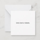 Creëer een QR-code direct met de URL van uw websit Notitiekaartje (Achterkant)