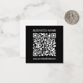 Creëer een QR-code direct met de URL van uw websit Notitiekaartje (Voorkant / Achterkant in situ)