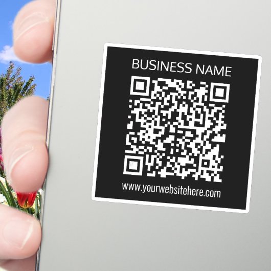 Creëer een QR-code direct met de URL van uw websit Sticker