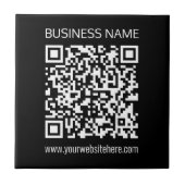 Creëer een QR-code direct met de URL van uw websit Tegeltje (Voorkant)