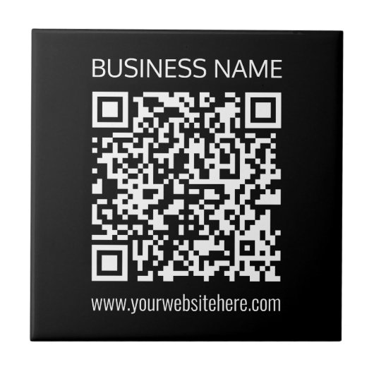 Creëer een QR-code direct met de URL van uw websit Tegeltje (Voorkant)