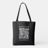 Creëer een QR-code direct met de URL van uw websit Tote Bag (Achterkant)