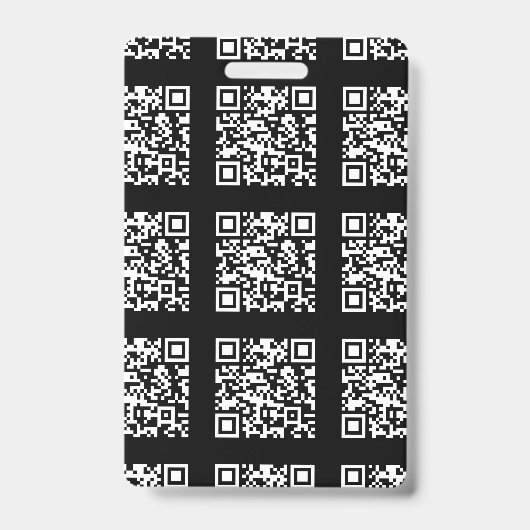 Creëer een QR-codepatroon met tegels | Bewerkbare Badge (Voorzijde)