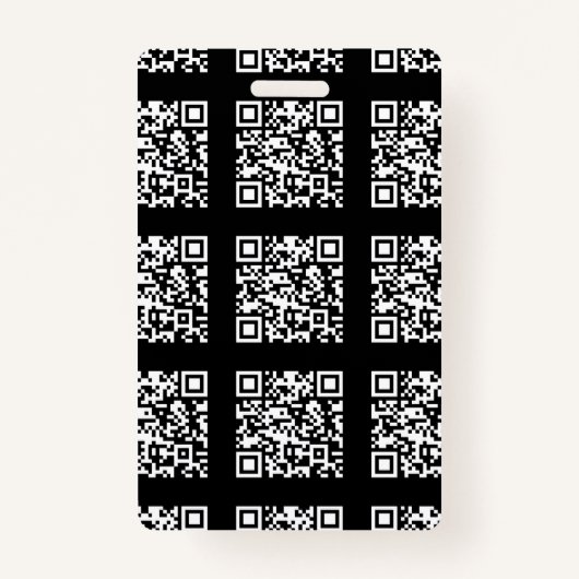 Creëer een QR-codepatroon met tegels | Bewerkbare Badge (Voorkant)