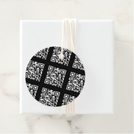 Creëer een QR-codepatroon met tegels | Bewerkbare  Bedankjes Labels